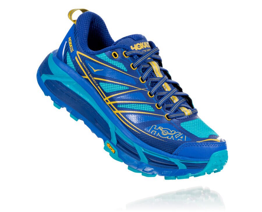 Hoka One One Mafate Speed 2 - Women's Trail Shoes - Blue - UK 468MNYGOF